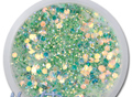 polvere glitter nuova verde menta